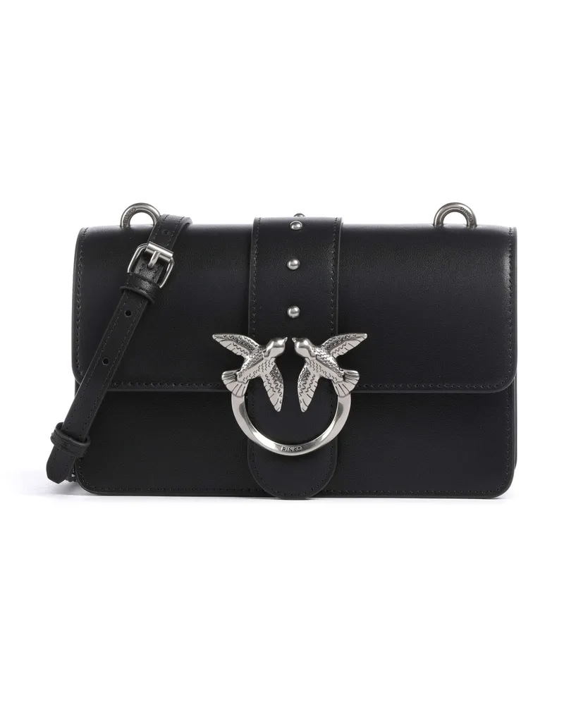 Pinko Umhängetasche Love One Mini in schwarz Schwarz