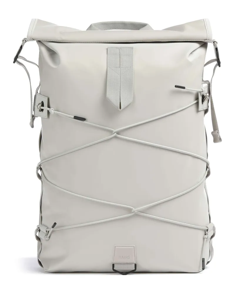 RAINS Rolltop Rucksack Trail Cord in grau Grau