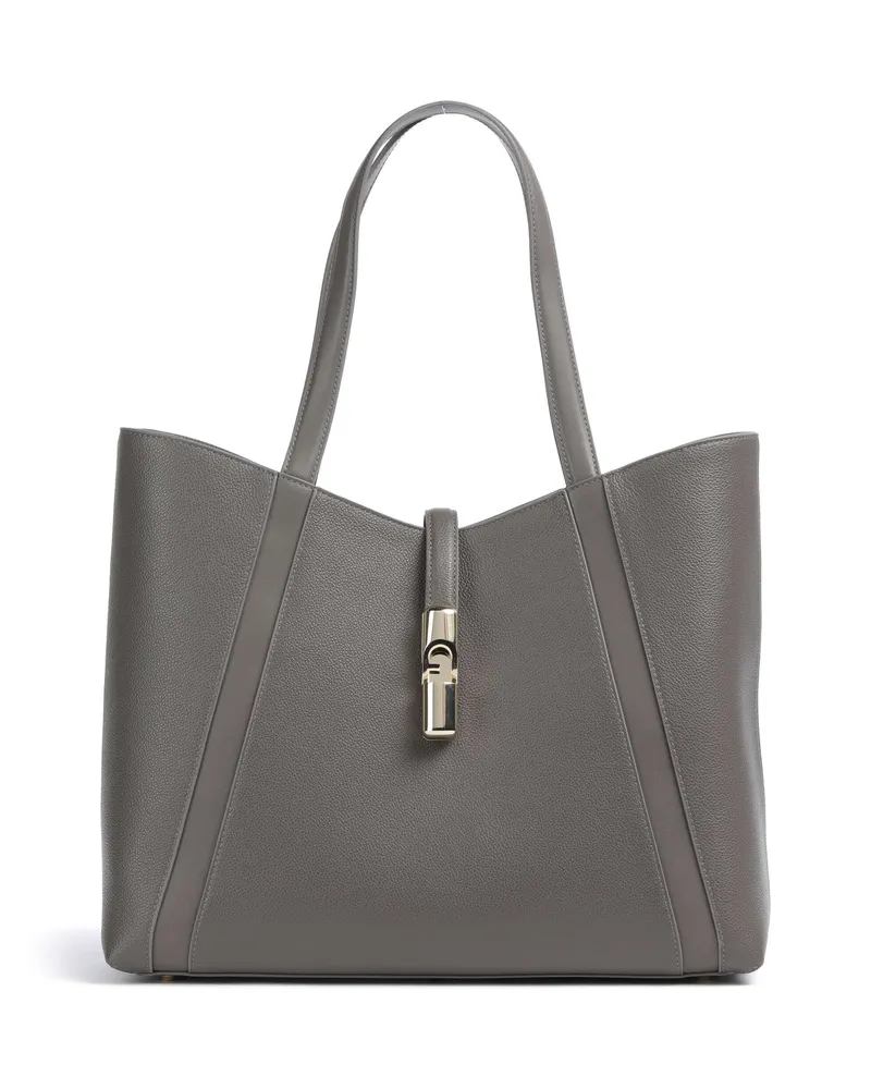 Furla Shopper Goccia L in grau Grau