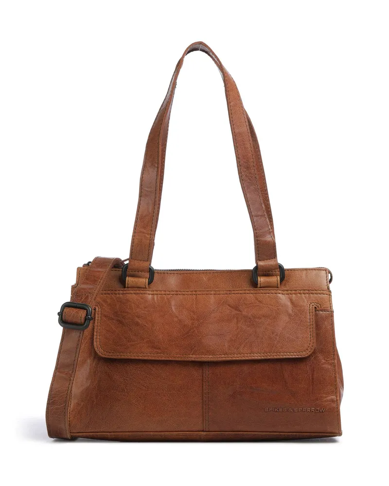 Spikes & Sparrow Schultertasche Bronco Amity in braun Braun