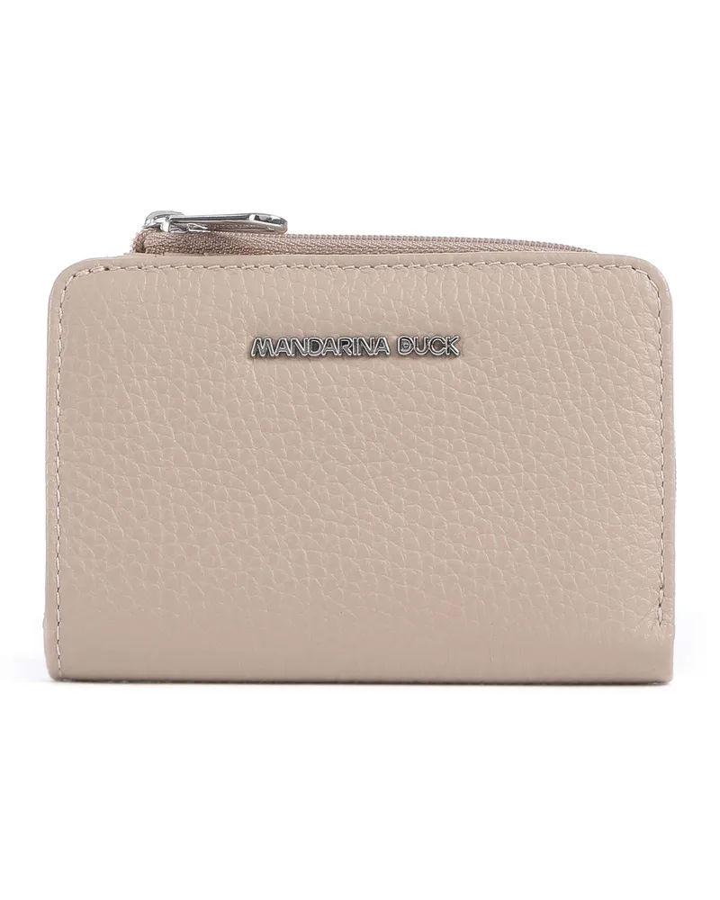 Mandarina Duck Geldbörse Mellow Leather in grau Grau
