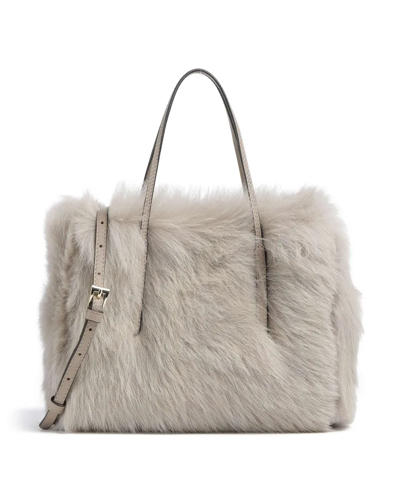 Abro Handtasche Shearling Noelle in beige Beige