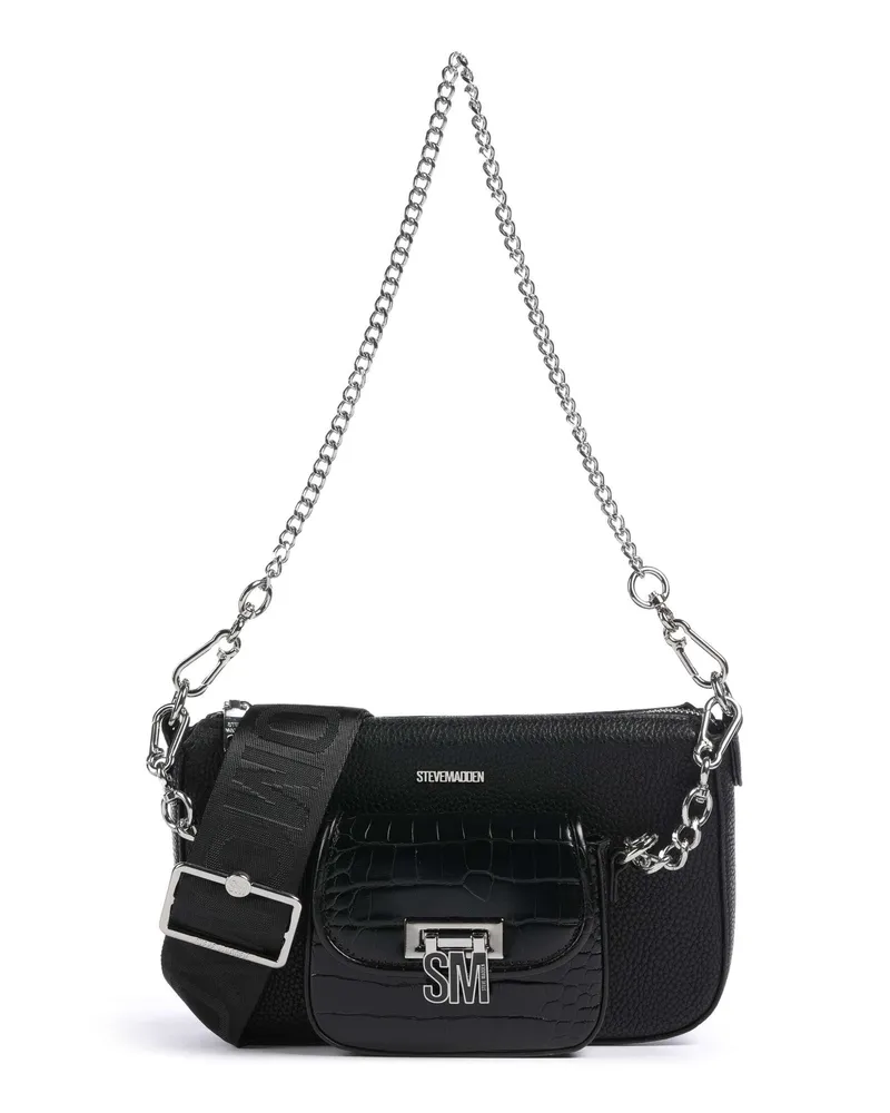 Steve Madden Schultertasche BURGE in schwarz Schwarz