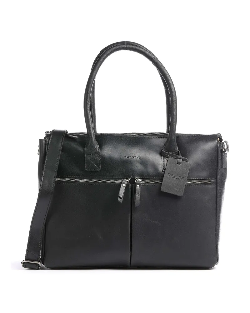 Burkely Shopper Vintage Valerie in schwarz Schwarz