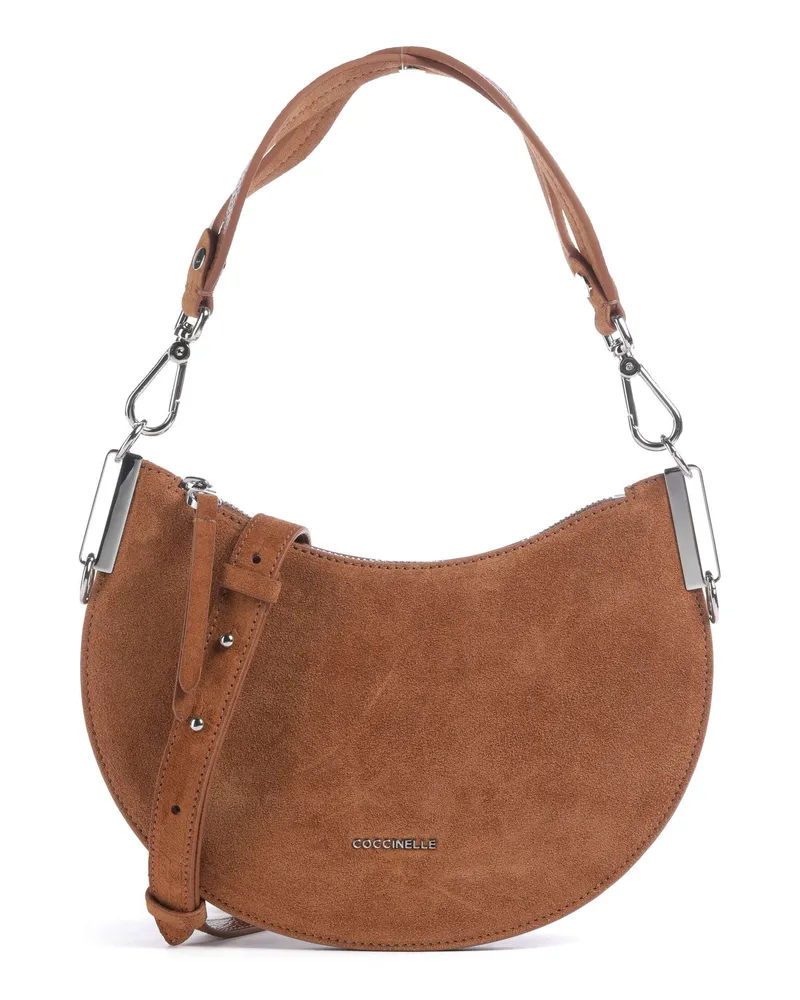 Coccinelle Schultertasche Sunup Suede in braun Braun