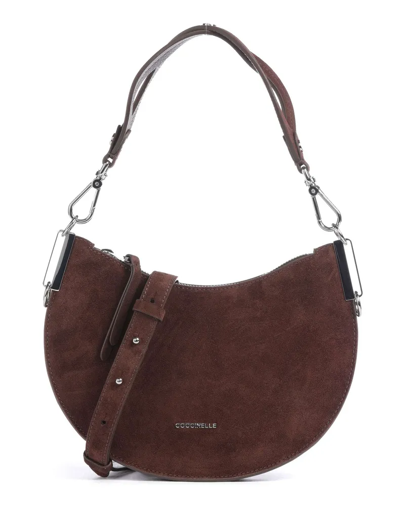 Coccinelle Schultertasche Sunup Suede in braun Braun