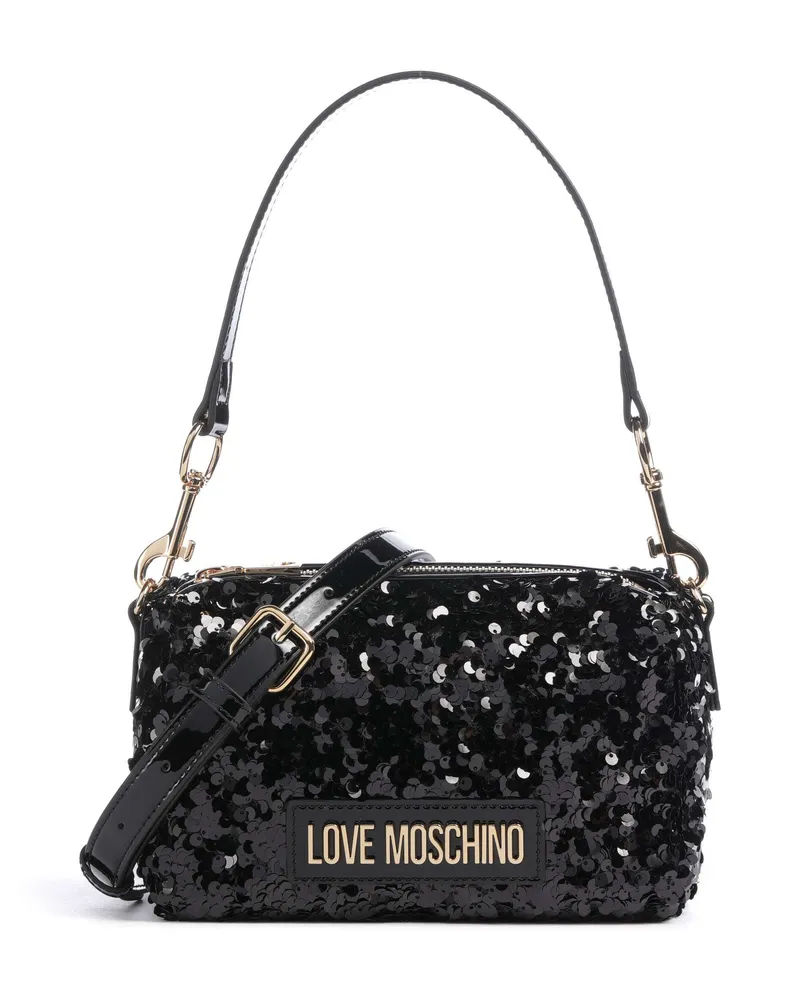Moschino Schultertasche Bling Bling in schwarz Schwarz