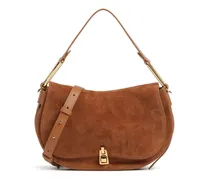 Schultertasche Magie Suede in braun