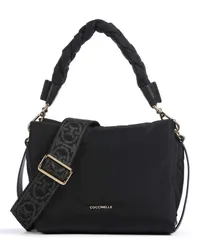 Coccinelle Boheme Puffy Nylon Handtasche schwarz Schwarz