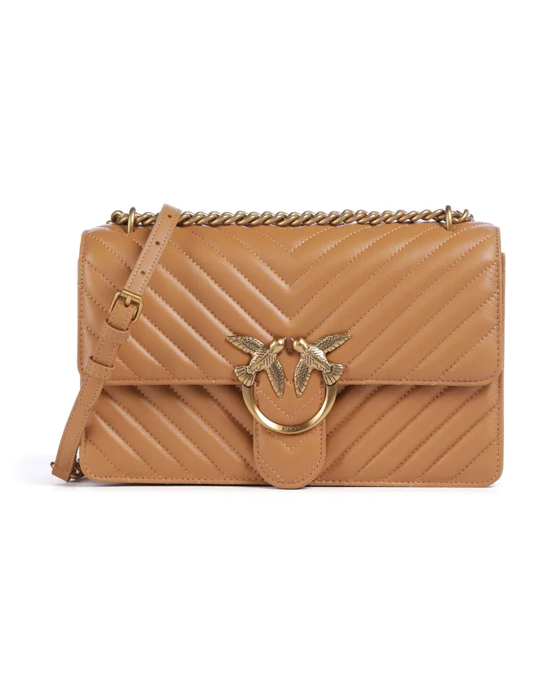 Pinko Schultertasche Love One Classic in braun Braun