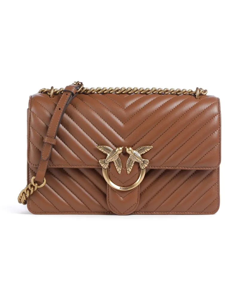 Pinko Schultertasche Love One Classic in braun Braun