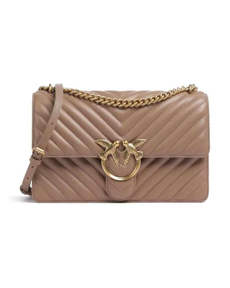 Pinko Schultertasche Love One Classic in braun Braun