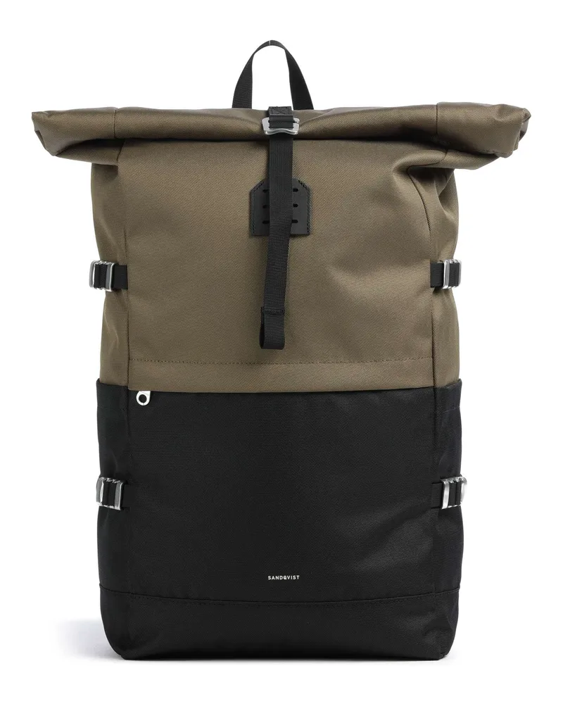 Sandqvist Rolltop Rucksack Icon L in oliv Oliv