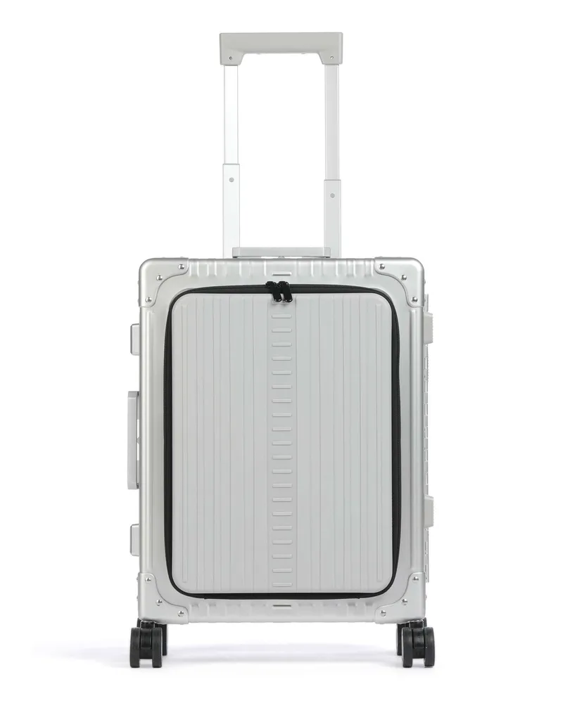 ALEON 4-Rollen Trolley Classic 21 International front flap in silber Silber