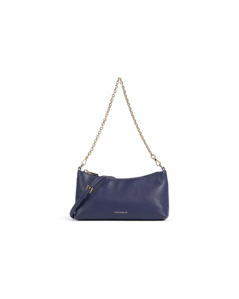 Coccinelle Aura Schultertasche dunkelblau Blau