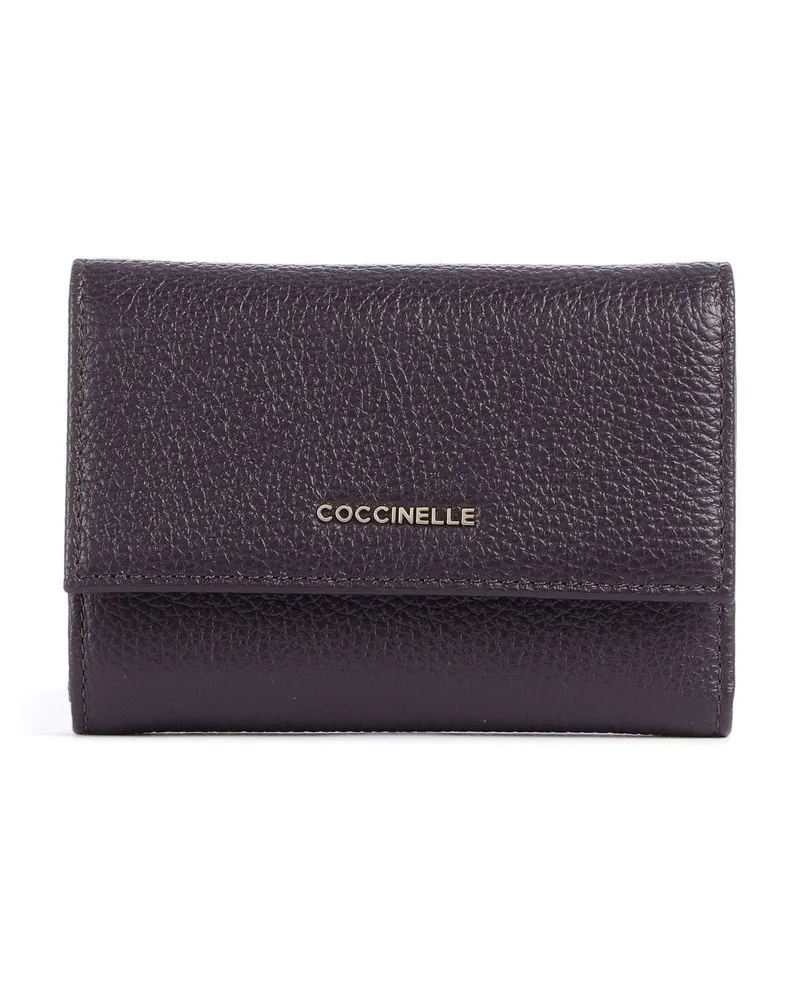 Coccinelle Geldbörse Metallic Soft RFID in violett Violett