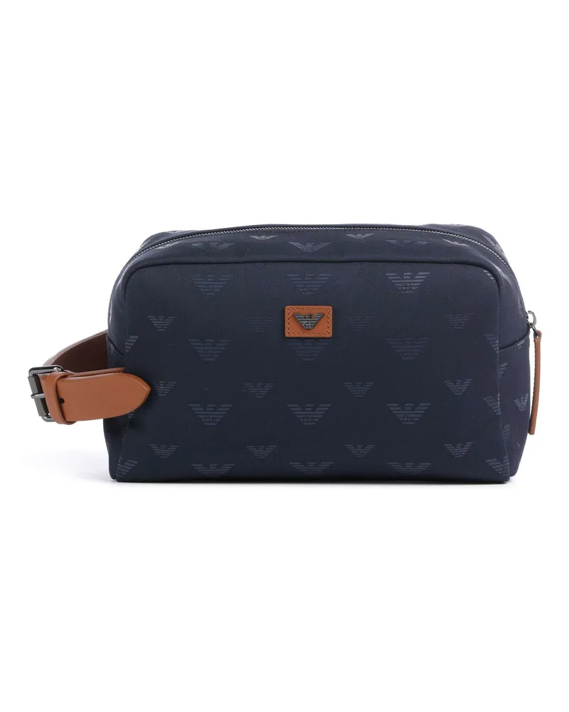 Emporio Armani Kulturbeutel Special Minorca in blau Blau