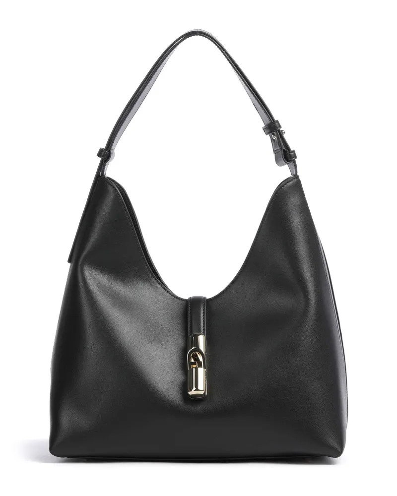 Furla Beuteltasche Goccia M in schwarz Schwarz