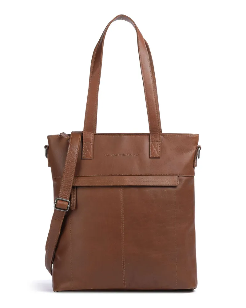 The Chesterfield Brand Shopper Cow Wax Pull Up Nunavik in braun Braun