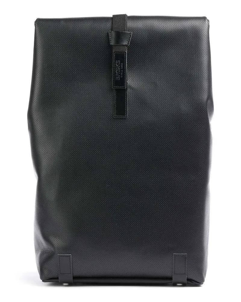 Brooks England Rolltop Rucksack Pickwick Reflective Leather Large in schwarz Schwarz