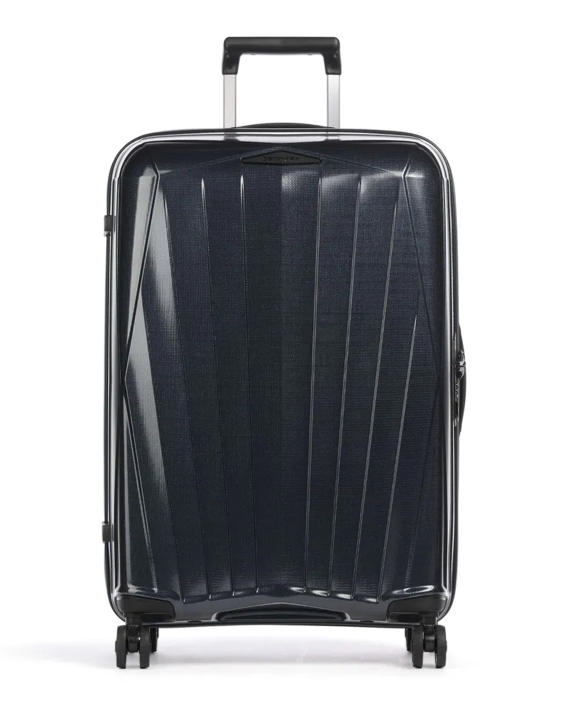 Samsonite 4-Rollen Trolley Major-Lite in blau Blau