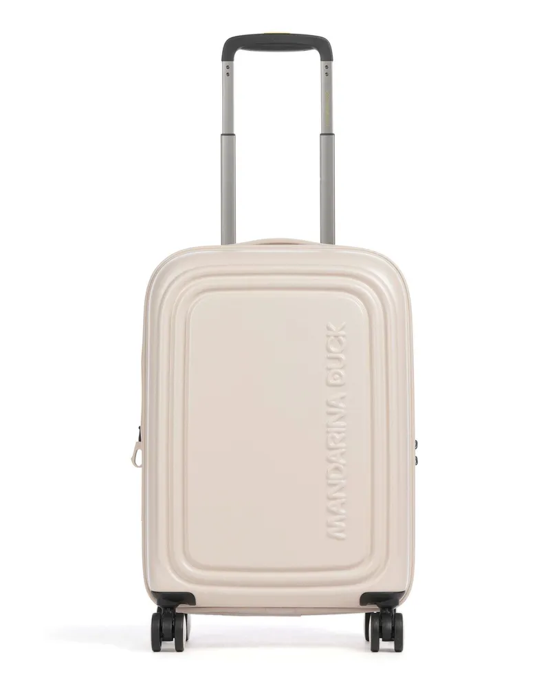 Mandarina Duck 4-Rollen Trolley Logoduck+ in elfenbein Beige