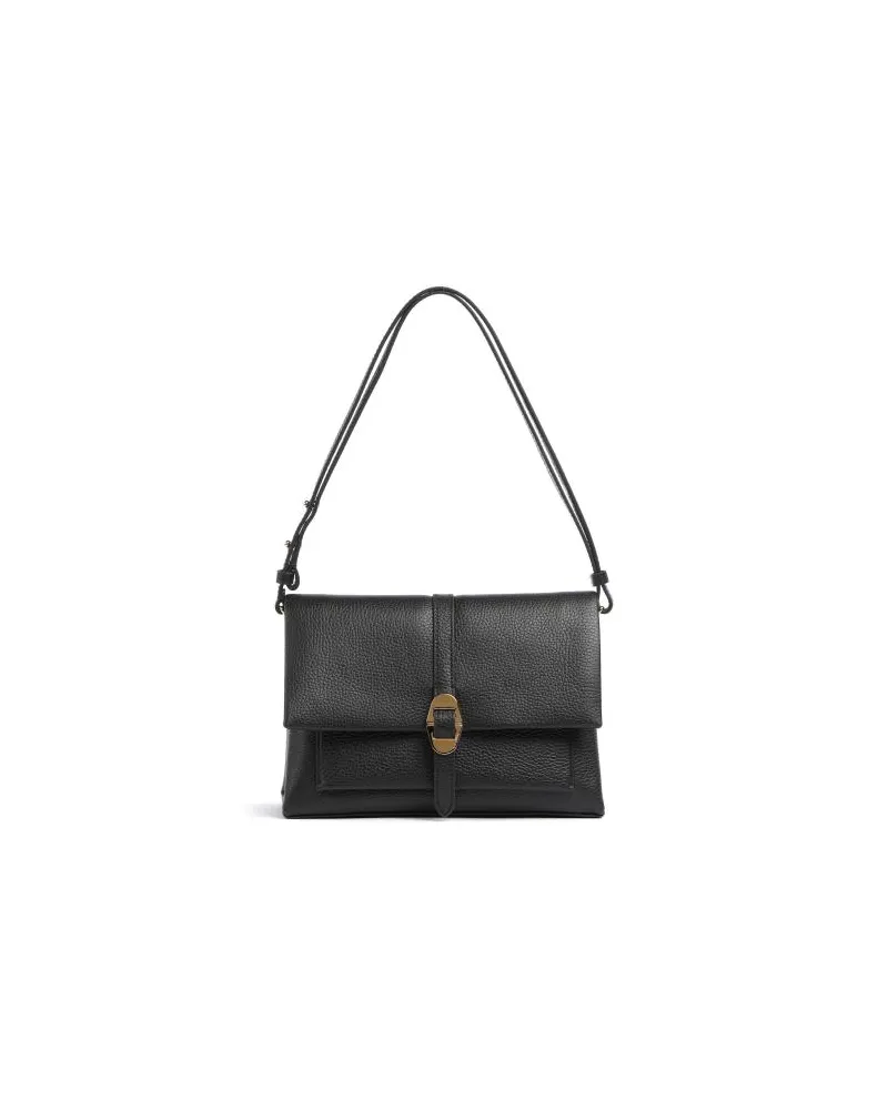 Coccinelle Dorian Schultertasche schwarz Schwarz