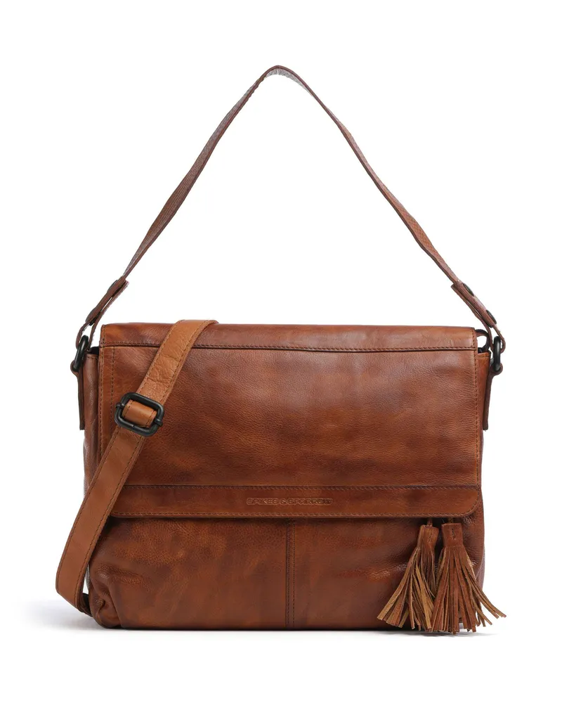 Spikes & Sparrow Schultertasche Apache Lorin in braun Braun