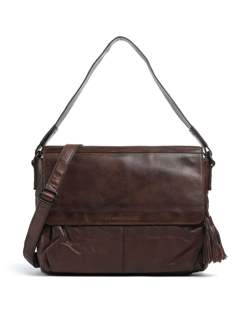 Spikes & Sparrow Schultertasche Apache Lorin in braun Braun