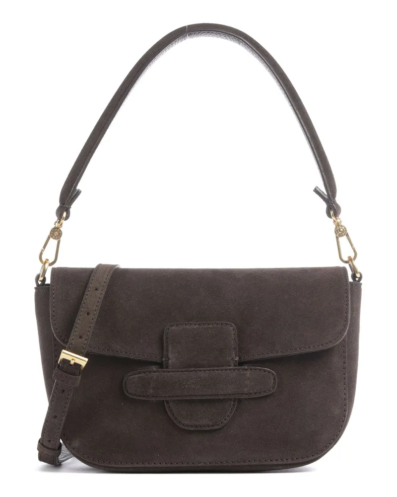 Abro Schultertasche Suede Camilla in braun Braun