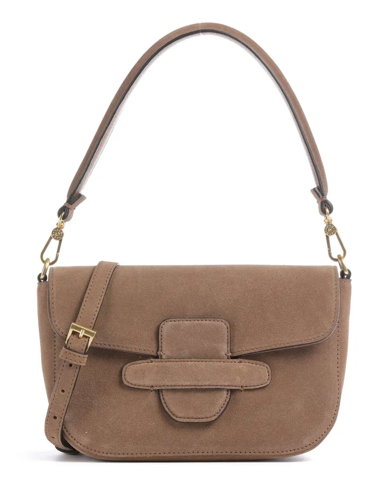 Abro Schultertasche Suede Camilla in braun Braun