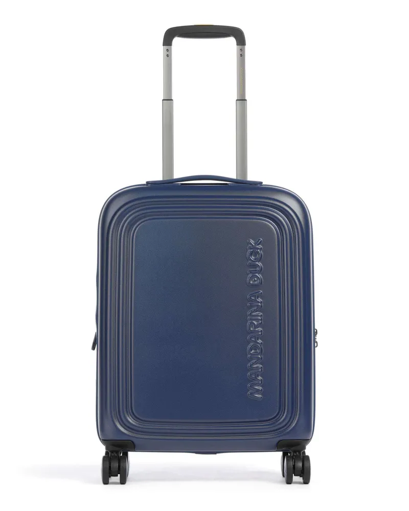 Mandarina Duck 4-Rollen Trolley Logoduck+ in blau Blau
