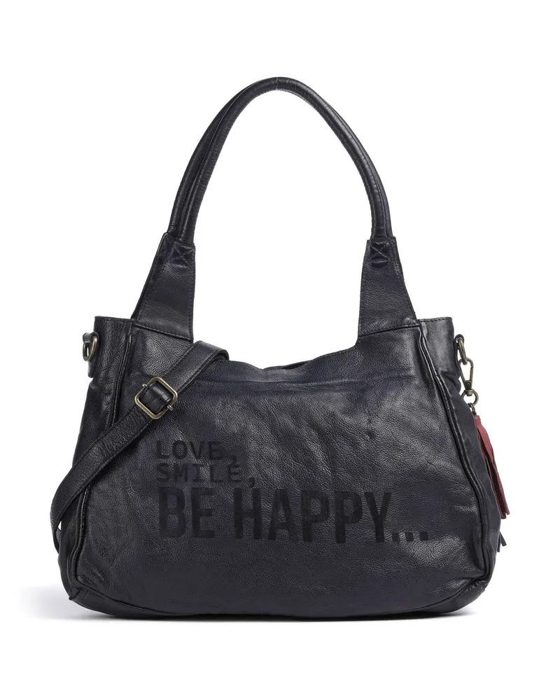 Taschendieb Wien Schultertasche Glücksbrücke 3 in blau Blau