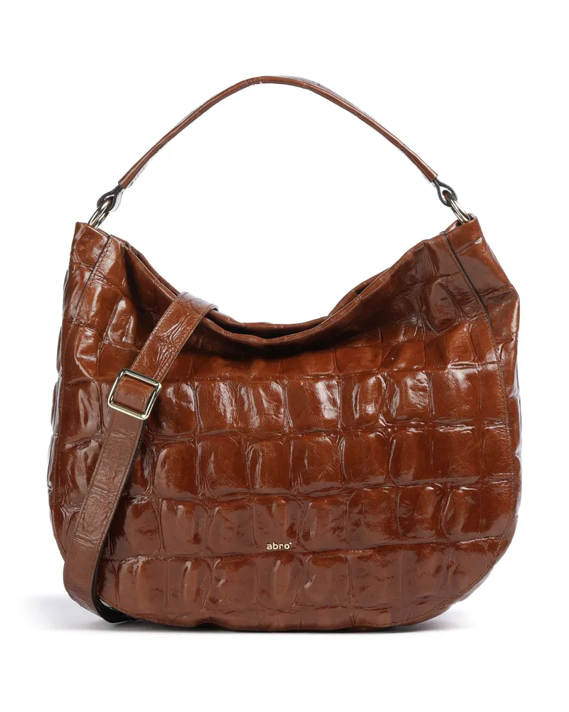 Abro Beuteltasche Maxi Cocco Mia in braun Braun