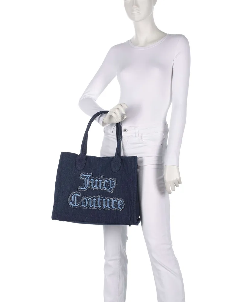 Juicy Couture Shopper Iris Distressed L in blau Blau