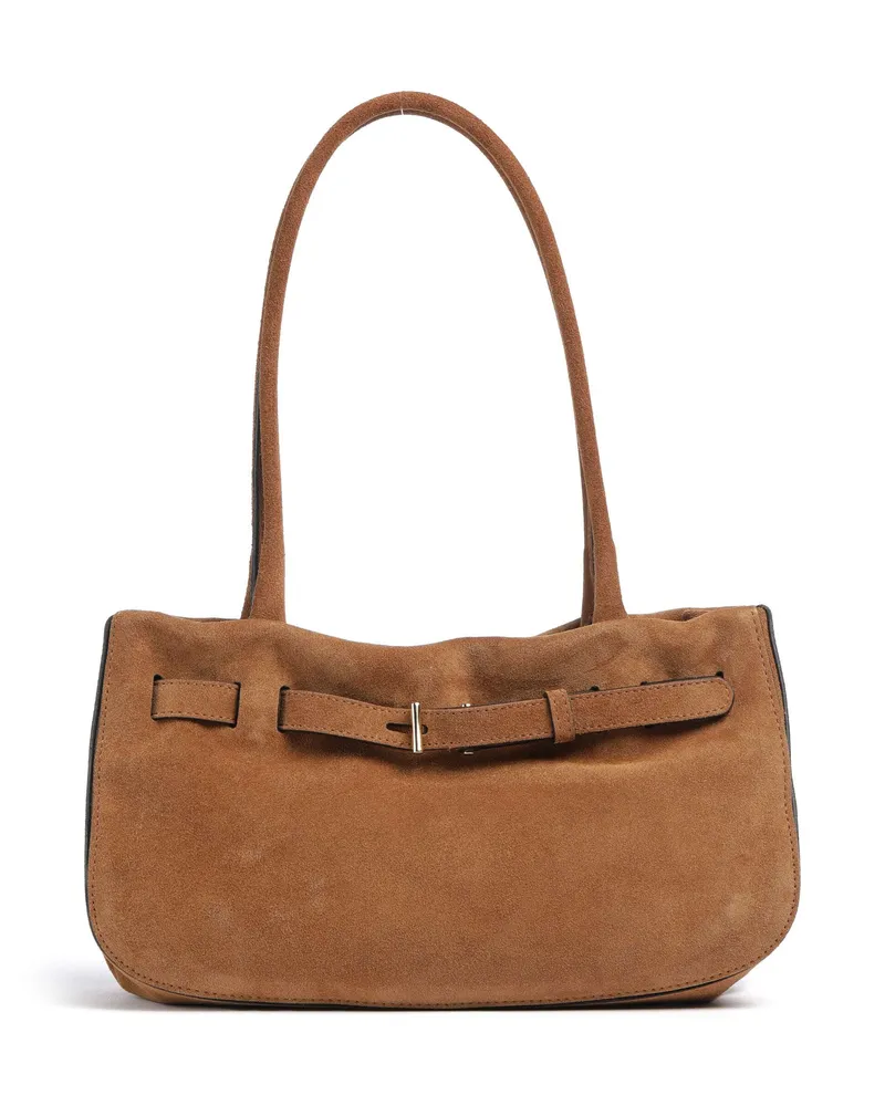Abro Schultertasche Suede Jill in braun Braun