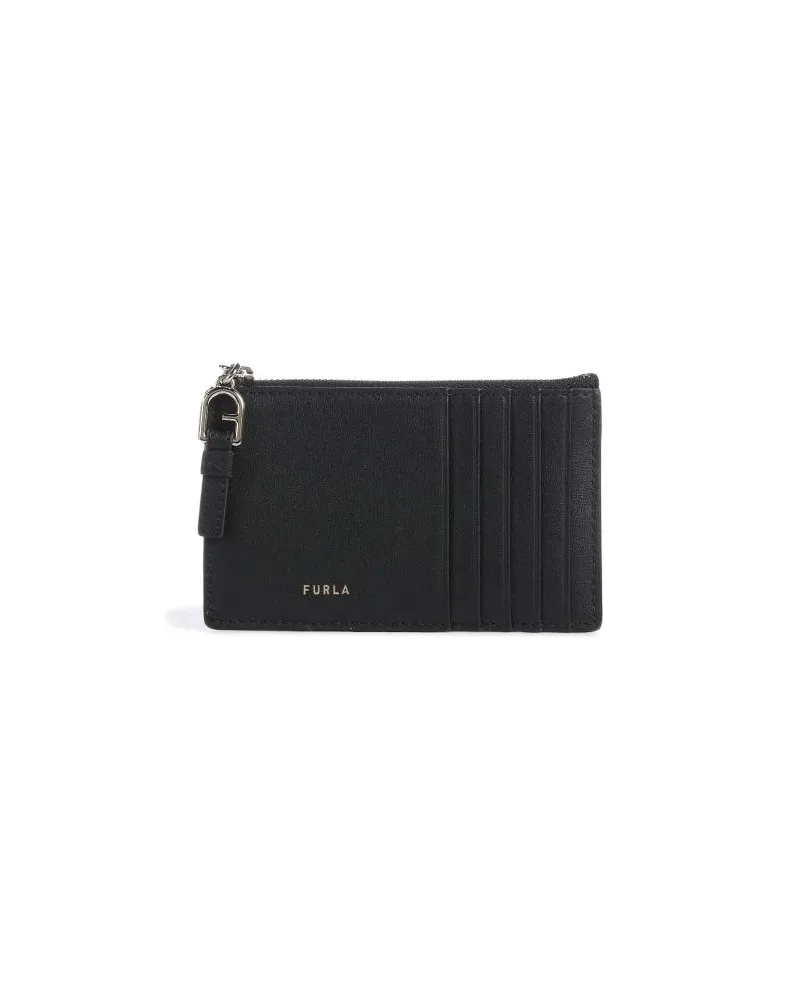 Furla Nuvola M Kreditkartenetui schwarz Schwarz