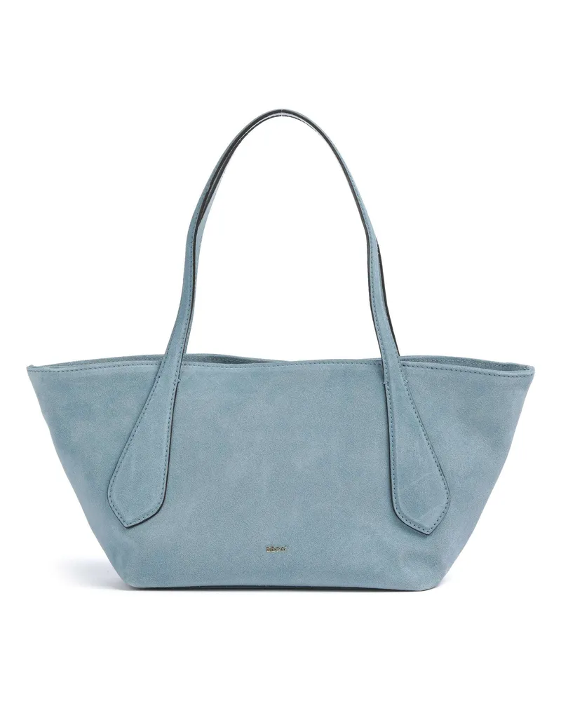 Abro Schultertasche Suede Carina in blau Blau