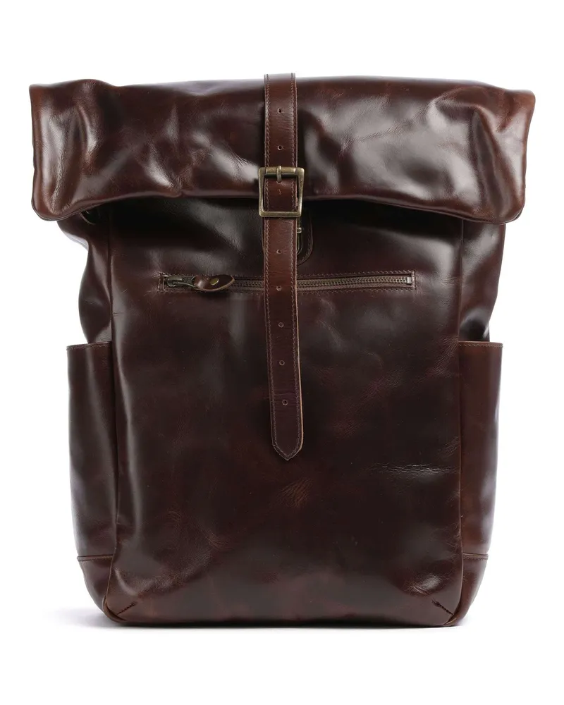 Buckle & Seam Rolltop Rucksack Crazy Horse Norman in braun Braun