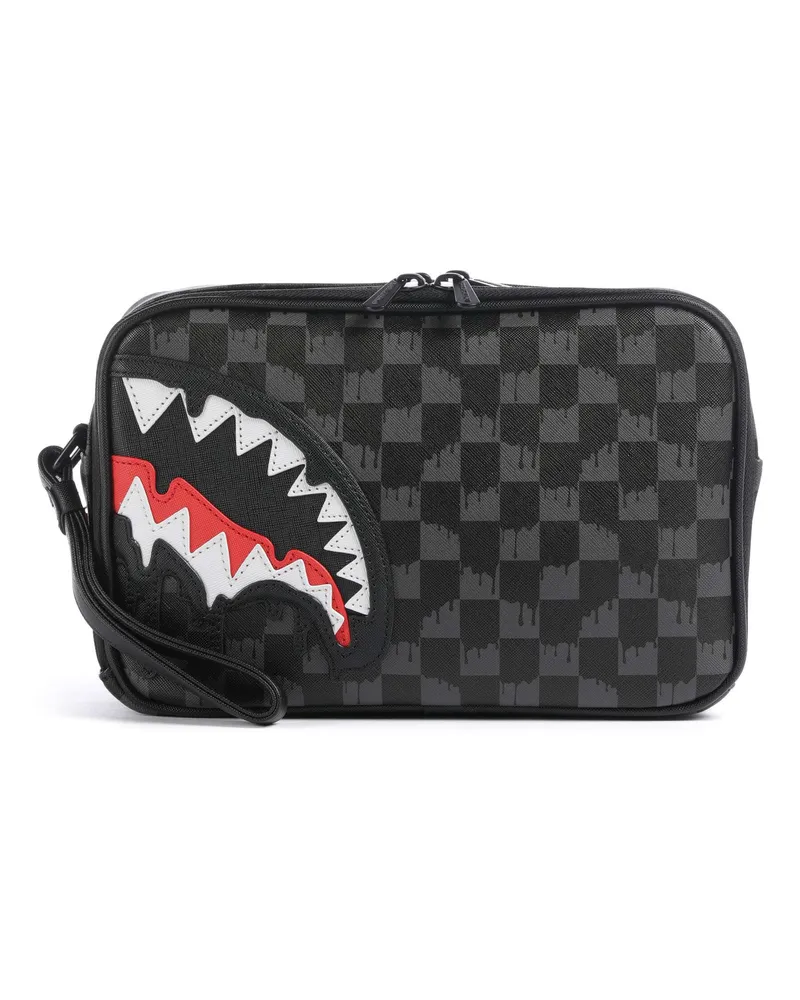 Sprayground Kulturbeutel Dripping Sharks in Paris in schwarz Schwarz