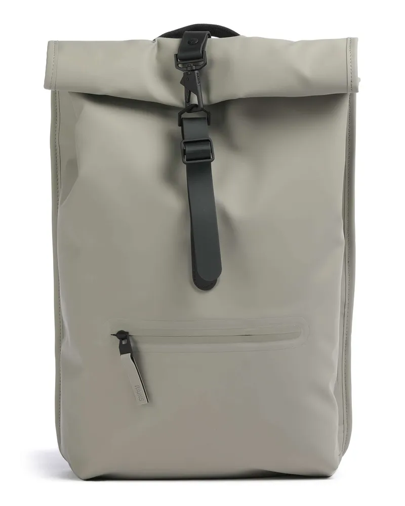 RAINS Rolltop Rucksack in grau Grau