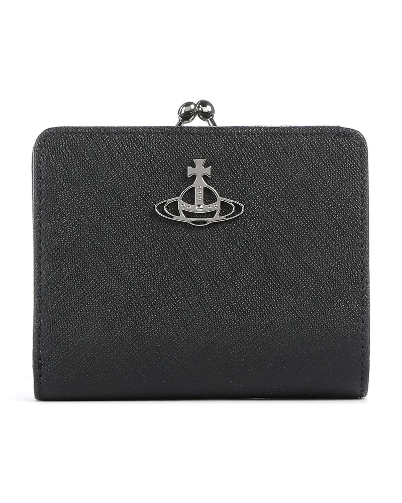 Vivienne Westwood Geldbörse Saffiano in schwarz Schwarz
