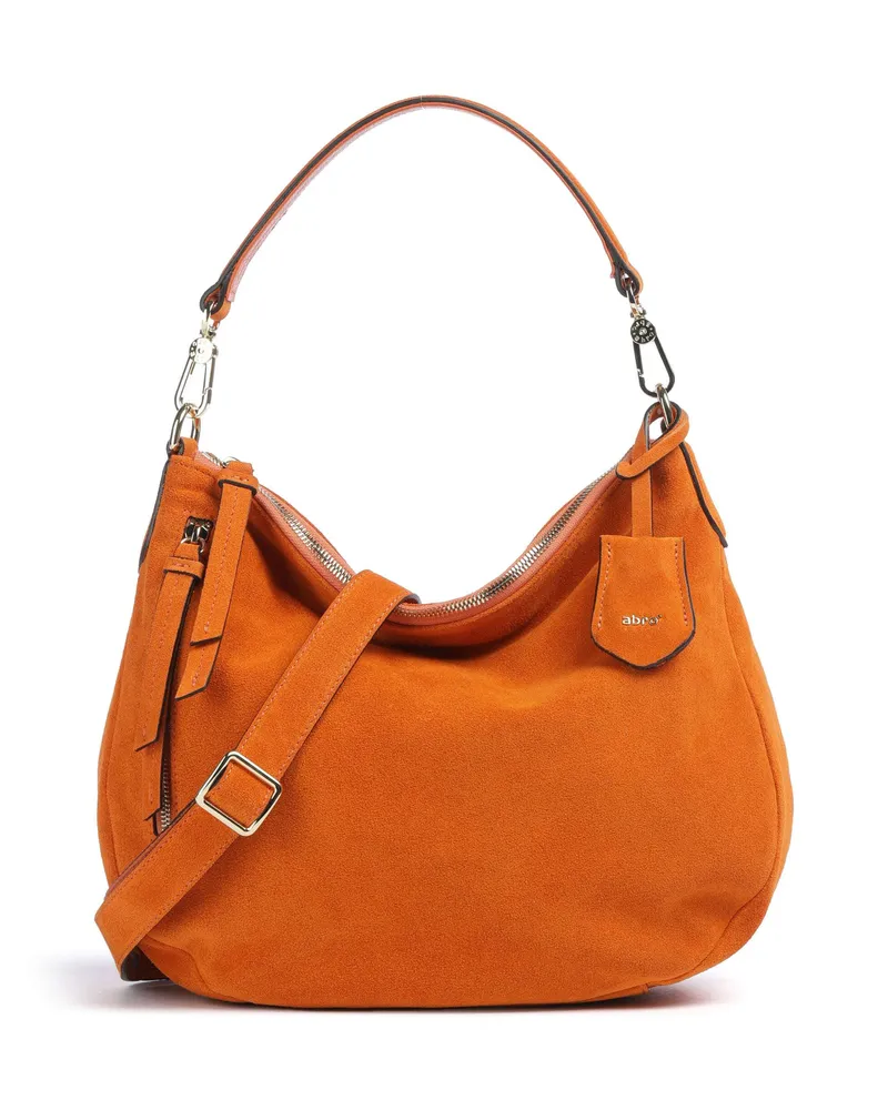 Abro Beuteltasche Suede Juna in orange Orange