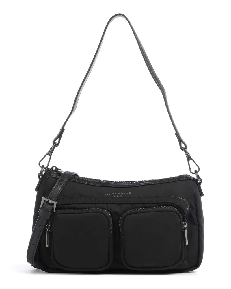 Liebeskind Schultertasche Maia Nylon S in schwarz Schwarz