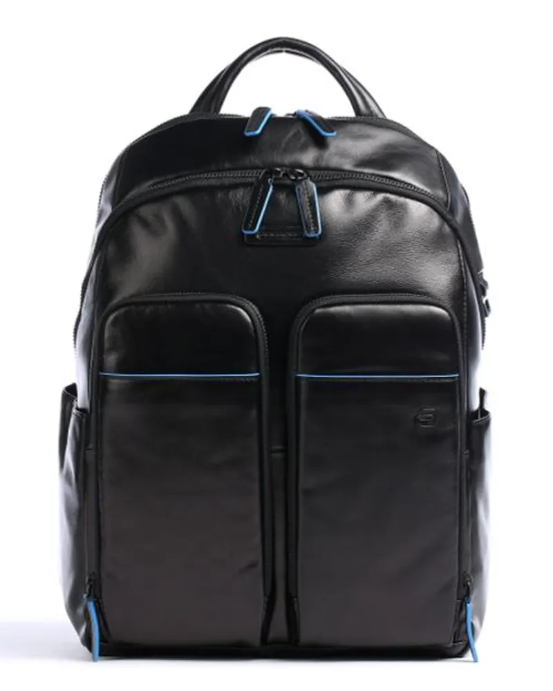 Piquadro Blue Square Revamp Rfid Laptop-Rucksack schwarz Schwarz