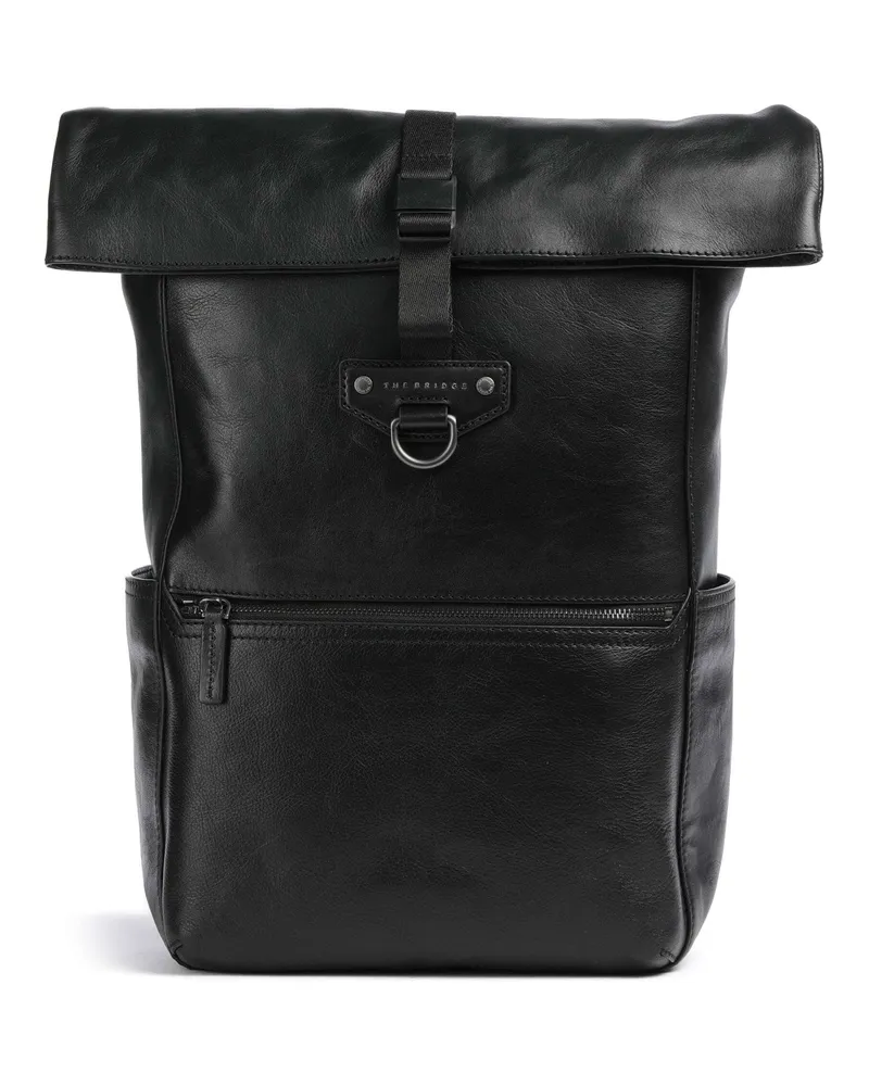 The Bridge Rolltop Rucksack Iacopo in schwarz Schwarz