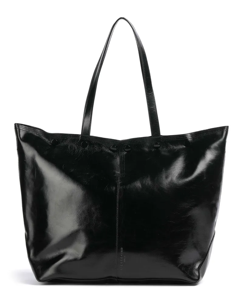 Liebeskind Shopper Rive Paper Touch Crinkle L in schwarz Schwarz
