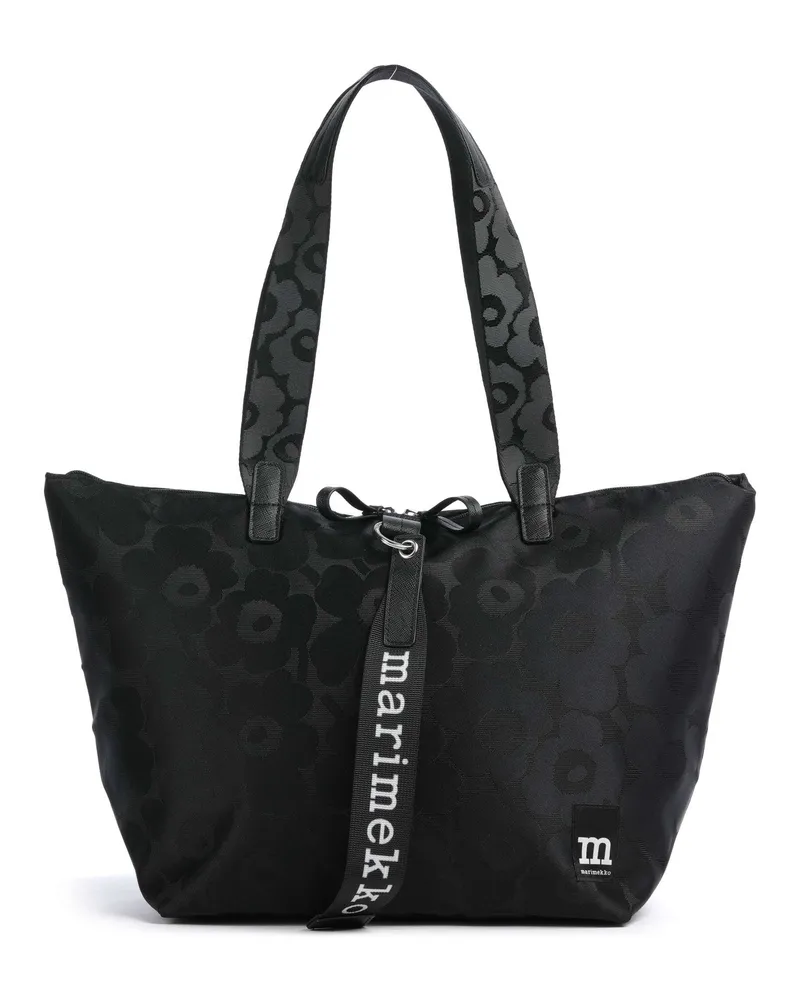Marimekko Shopper Unikko All Day in schwarz Schwarz