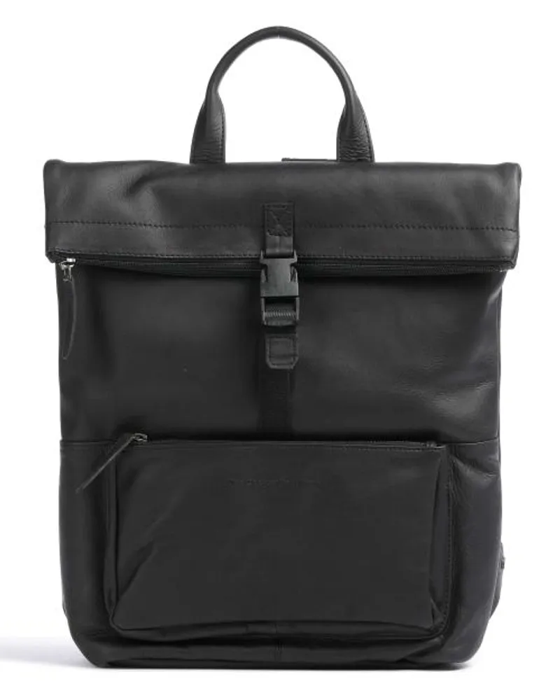 The Chesterfield Brand Cow Wax Pull Up Bero Rucksack schwarz Schwarz