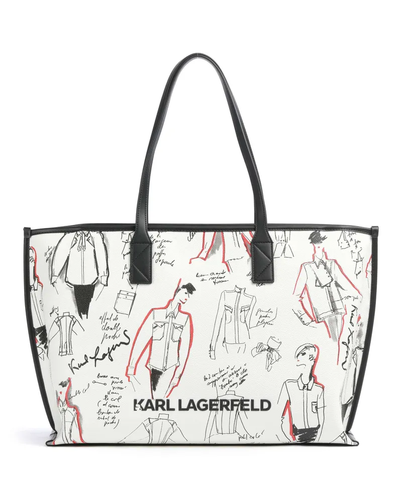 Karl Lagerfeld Shopper K/Karl in elfenbein Beige